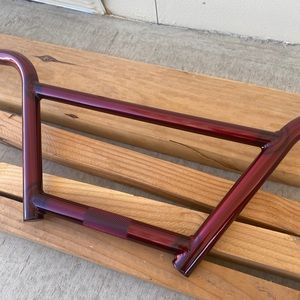 COPY - S&M BMX CRUISER 4pc HANDLEBAR TRANS RED 4130 CHROM